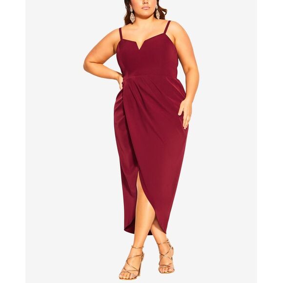 Trendy Plus Size Sassy V-Neck Dress - Picture 1 of 1